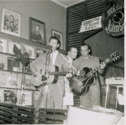 Early performance photo of Frankie Miller at Ernest Tubb Record Shop